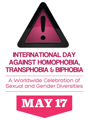 Logo of the International Day Against Homophobia, Transphobia and Biphobia